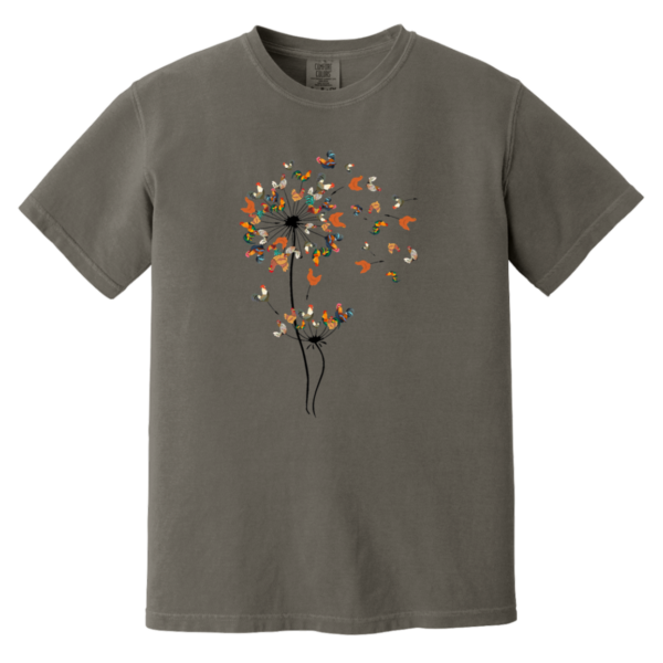 Dandelion Chicken Flower Heavyweight Garment-Dyed T-Shirt